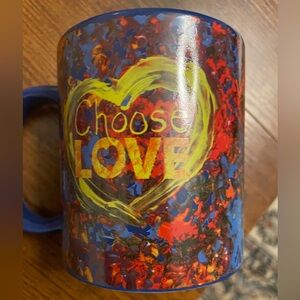 Penzey’s Choose Love Heart Coffee Tea Mug Vote 2024 Giftable cup